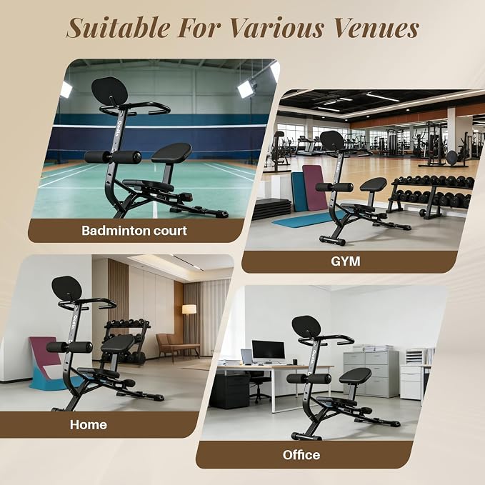Full Body Stretching Bench, Seated Posture Back Traction Device for Lower Back Pain Relief, Spinal Traction, Sitting Stretching Tool for Home Gym and Office