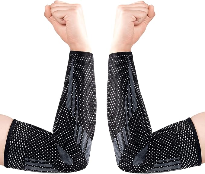 THX4COPPER Arm Sleeve (Pair) – Elastic Compression Arm Brace for Tendonitis, Tennis Elbow, Pain Relief, Unisex
