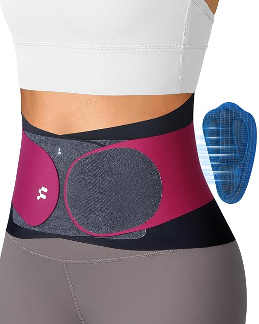 0.5mm Ultra Thin Back Brace for All Day Comfort, Wear under Clothes | Slim Fit, Invisible Back Support, Seamless Design, Removable Lumbar Pad, Adjustable Compression, Lower Back Pain Relief