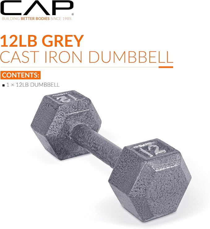 CAP Barbell Cast Iron Hex Dumbbell | Multiple Options