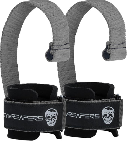 Gymreapers Weight Lifting Straps With Dowel - Wrist Straps for Weightlifting - Workout Deadlift Wrist Weights - Reinforced Stitching & Padded Fit Gym Accessories for Strength & Gym Hand Grip
