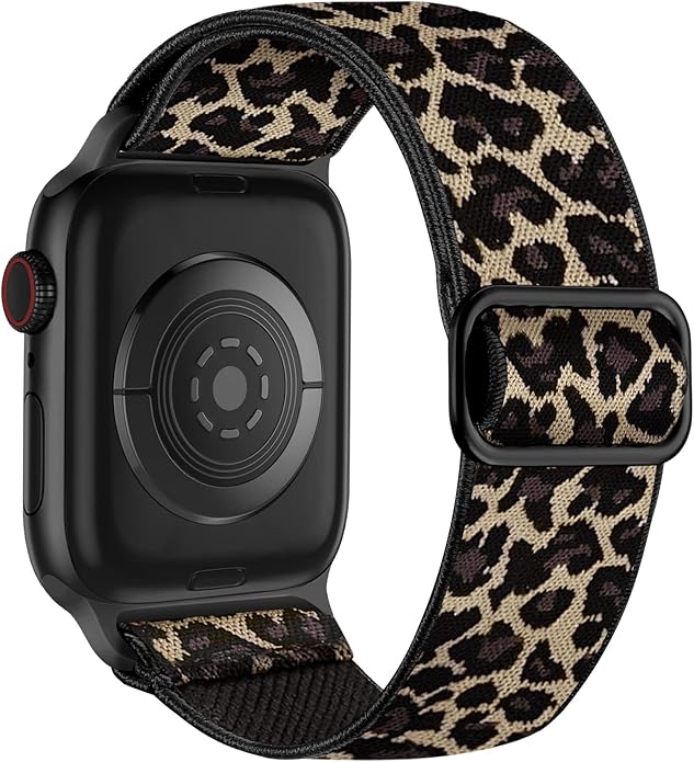 Lerobo Braided Band Compatible with Apple Watch Series 11 10 9 8 7 46mm 45mm 41mm Ultra SE 3 2 1 49mm Series 6 5 4 3 44mm 40mm 38mm 42mm Men iWatch Bands Women Stretchy Nylon Solo Loop Sport Strap
