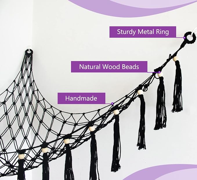Exercise Ball Holder Yoga Ball Rack Corner Hanging Storage Net or Hammock for Fitness Ball Balance Ball Organizer Pregnancy Stability Ball Swiss Balance Ball for Yoga Studio and Gym