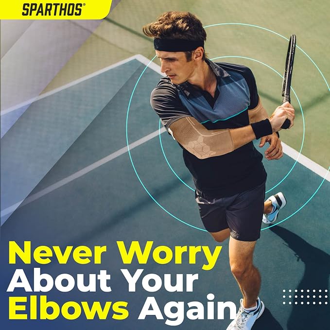 Sparthos Elbow Compression Sleeve, Tennis Elbow Brace, Men Women