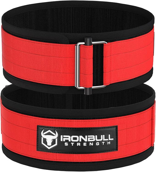 Lifting Belt for Weightlifting, Cross-Training, Olympic Lifting & Bodybuilding | Auto-Lock Padded Nylon Back Support for Squats, Deadlifts Bench Press, Gym, Workout