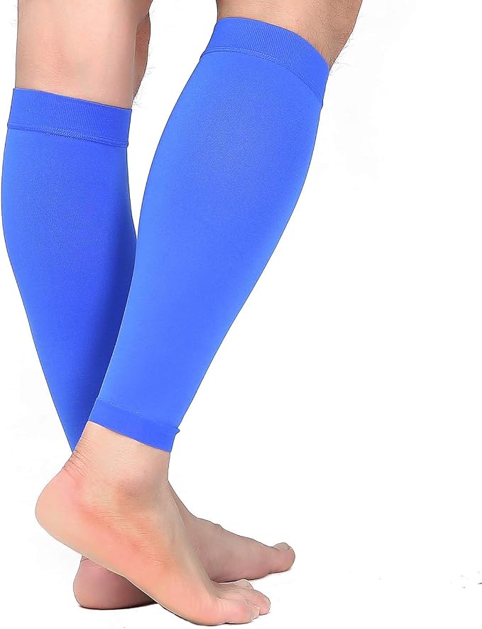TOFLY Calf Compression Sleeve 20-30mmHg 1 Pair Footless For Men & Women | Footless Compression Socks For Leg Support, Shin Splint, Pain Relief, Swelling, Varicose Veins, Maternity, Nursing, & Travel