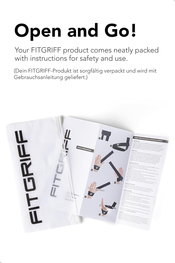 Fitgriff® Lifting Wrist Straps for Weightlifting, Gym, Deadlift, Workout (Made of Premium Cotton & Padded) - Men & Women