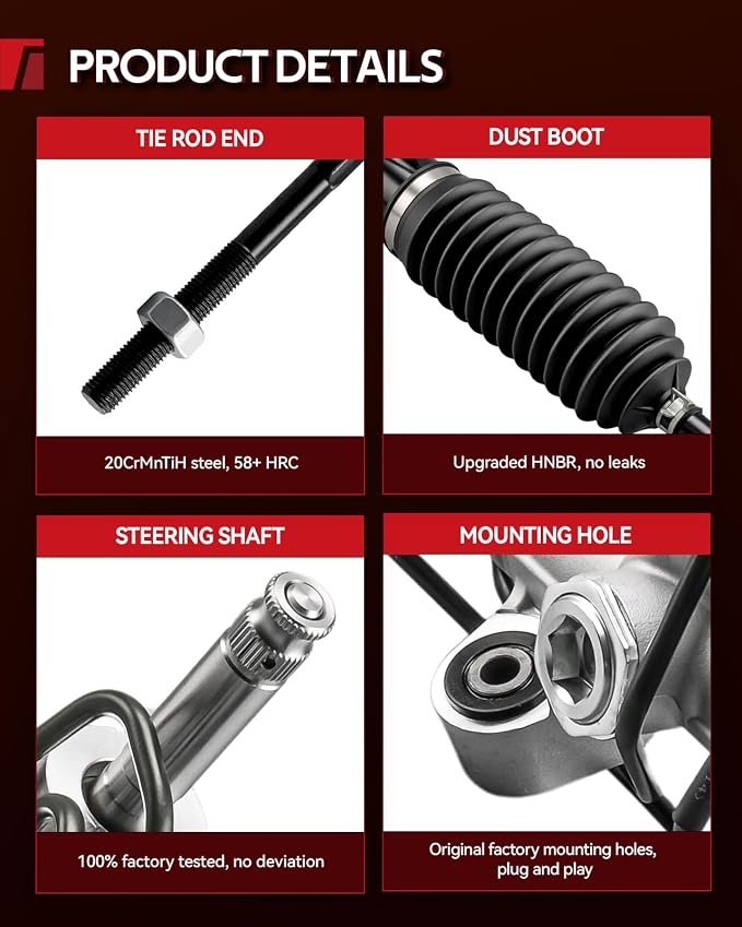 Torchbeam Power Steering Rack & Pinion Assembly Fit for 2008-2014 Tribeca, 2006-2007 B9 Tribeca, Hydraulic System Steering, Replaces OEM 26-2311
