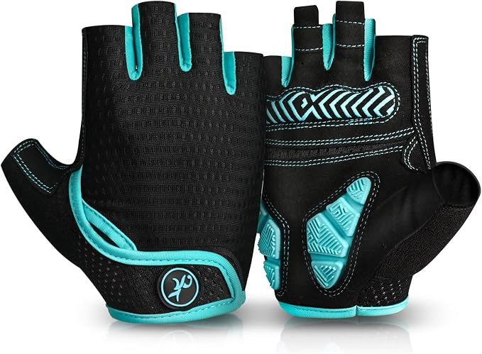 Cycling Gloves Bicycle Road Bike Gloves, Half Finger 5MM Gel | Biking Gloves for Men Women Gym workout exercise Motorcycle Hiking Rowing Outdoor Sports