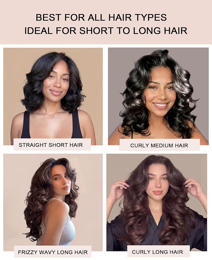 Littles Heatless Curls Overnight Rods Velvet Hair Curler to Sleep in No Heat Heatless Curling Iron Foam Sponge Flexi Rods Hair Rollers for Long Short Hair Care Styling Tools