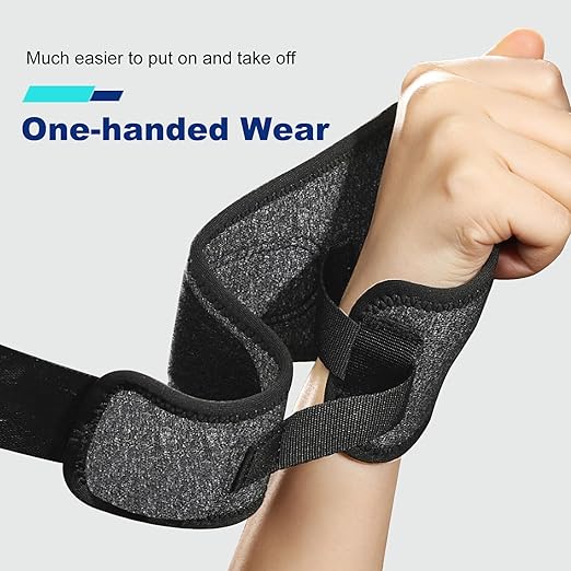 Carpal Tunnel Wrist Brace, Soft Thumb Opening for All-Day Wear & Support | Soft Thumb Design, Moderate Wrist Support, All-day Comfort, Easy Adjustment, Not Restrict Motion, Mild Carpal Tunnel Relief