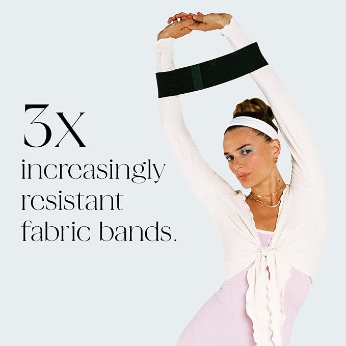 Bala Bands Resistance Bands, Non-Slip Fabric Exercise Bands | Non-Slip Ankle, Legs, Glutes & Booty Bands, Women & Men - Loop Workout Bands for Yoga, Pilates & Strength Training