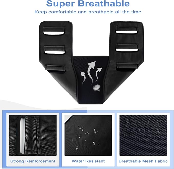 Transfer Belt Transfer Sling Padded Gait Belts with Seniors Patient Lift | Heavy Duty Gait Belt,Mobility Standing and Lifting Aid for Disabled,Elderly,Injured-Safely Move from Bed and Wheelchair