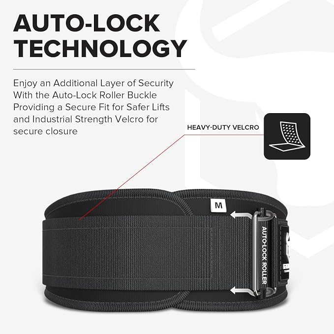 Weight Lifting Belt for Men and Women - Great for Squats, Deadlift, Lunge, Exercises and Training - Best for Olympic, Cross-Training and Bodybuilding Workout