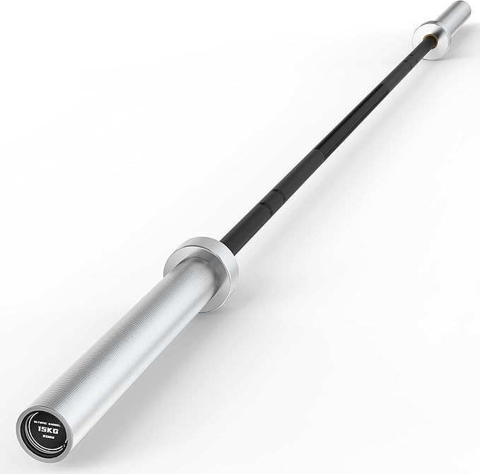 HANDBODE 35 lb Olympic Barbell 6.5 ft, 2 Inch Womens Bars, 1000 lb Capacity | Spring Steel Construction, Knurled Grip, Weightlifting, Bench Press, Deadlift, Squat, Home Gym Strength Training