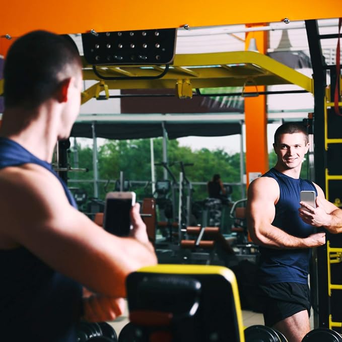 Fab Glass and Mirror Large Gym Mirror for Home Gym 36x60 - Full Length Ultra-Clear Annealed Glass Wall Mount - DIY Workout Display with Safety Backing - 1/4 Inch Low-Iron
