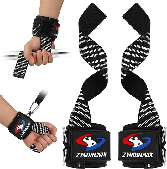 2 in 1 Non-Slip Weightlifting Wrist Strap with Double Triangle Rings | Gym Cuffs with Neoprene Padded for Weightlifting Weight Lifting, Cable Machine, Deadlift, Pull-Ups, Workout Powerlifting