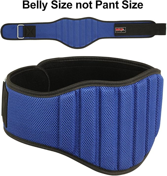 MRX Weight Lifting Belts for Men Fitness Training Gym Back Support Powerlifting Belt 8" Wide Workout Belts for Deadlift, Squat, Weightlifting, Strength Training
