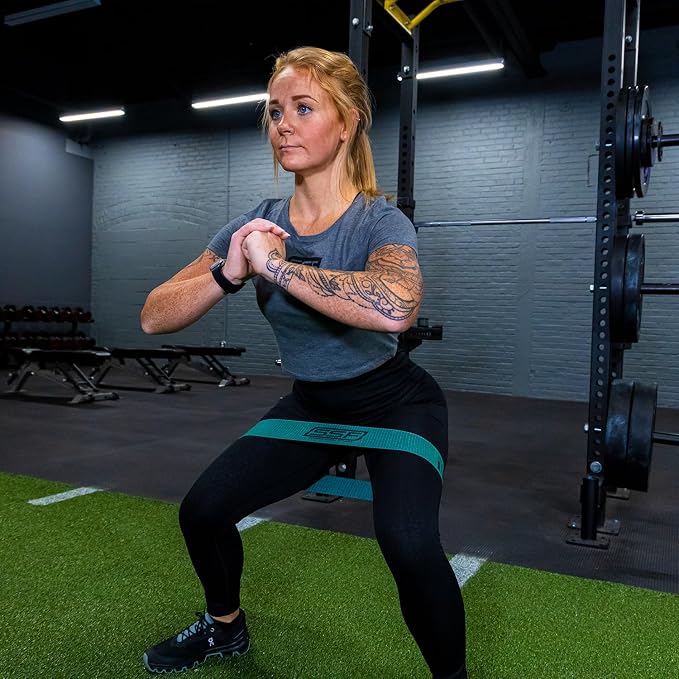 Fabric Mini Loop Non-Slip Resistance Band Set | Warm-Up, Physical Therapy, Glute Training, Speed and Agility Exercise Bands