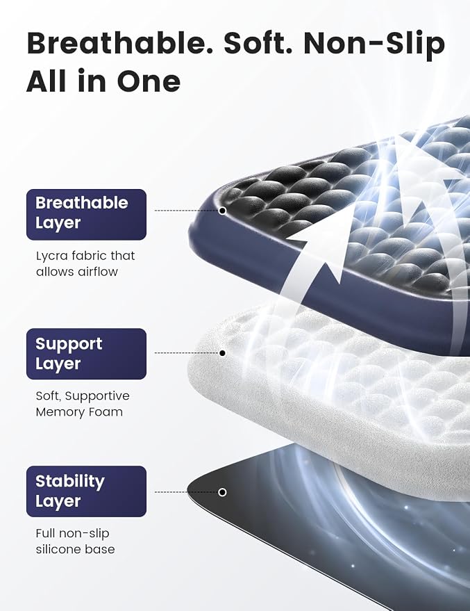 Vaydeer Extra Large Wide Wrist Rest Set for Keyboard and Mouse, Computer Ergonomic Wrist Support, Armrest Elbow Pad Mouse Rest, Typing Pain Relief Soft Memory Foam Desk Cushion for Office Work Gaming