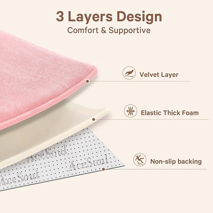Baby Play Mat for Floor,Ultra Thick Elastic Foam 74"x50" Playmat Tummy Time Muscle Crawling Exercise Activity Cushion Gym Mat Nursery Playroom Area Kids Rug for Babies, Toddlers,Infants,Pink