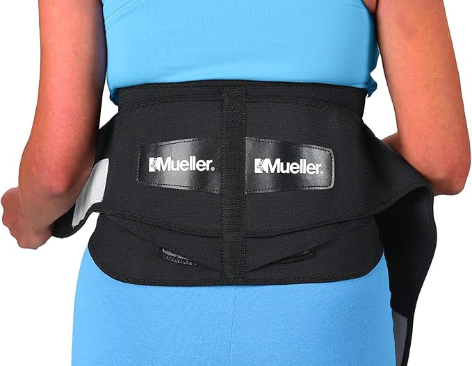 MUELLER Sports Medicine Lumbar Back Brace with Removable Pad, Ideal for Upper and Lower Back Pain, Relief & Support for Men and Women, Strains, Sciatica, Scoliosis