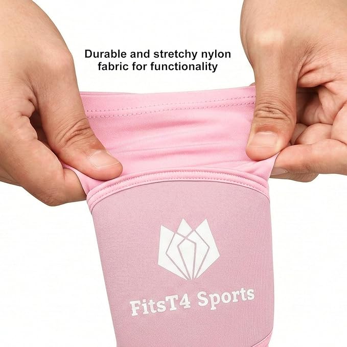 FitsT4 Sports Volleyball Arm Sleeves for Girls Passing Forearm Sleeves with Protection Pads and Thumbhole for Youth