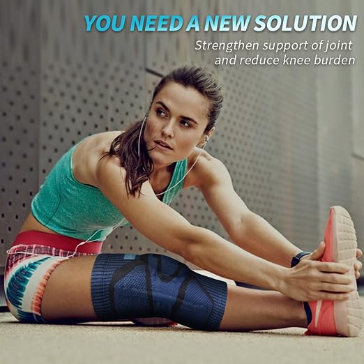 NEENCA Knee Braces for Knee Pain Relief, Compression Knee Support Sleeve for Meniscus Tear, ACL, Arthritis, Joint Pain, Injury Recovery, Circulation, Sports. Women Cycling Leg Warmers, Keep Leg Warm | Patented Patella Gel Pad & Side Stabilizers, Compre...