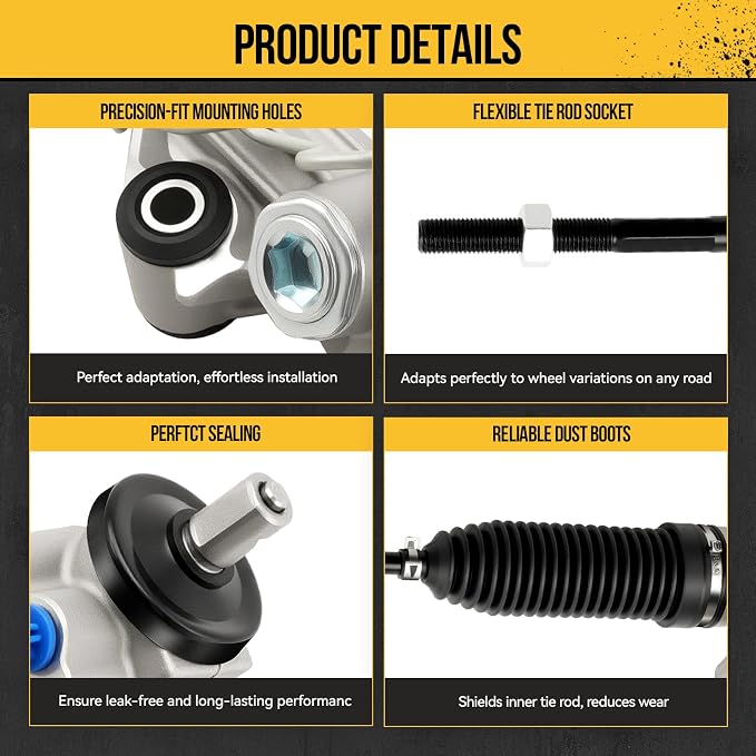 KAC Hydraulic power Steering Rack and Pinion for Ranger 1998-2000 2.5L 3.0L 4.0L, Explorer 1998-2000 4.0L, Explorer Sport 2001, B2500 B3000 1998-2001, B2300 2001-2003, B4000 1999 Replace# 22237