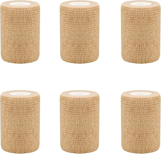 6pcs 2in Self Adhesive Bandage Wraps, 12 Colors, 5 Yard Wraps for Sports