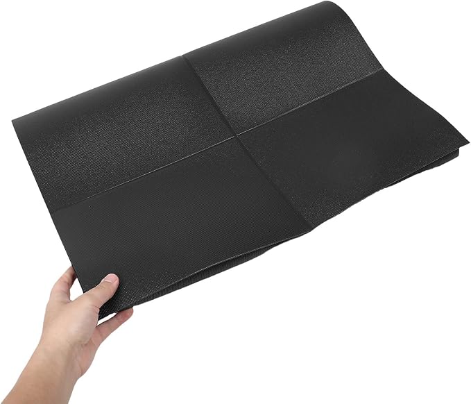 SHERCHPRY Folding Treadmill Mat with Non-Slip PVC Surface and Impact Reduction, Equipment Protection Mat for Treadmills and Stationary Bikes in Home Gym