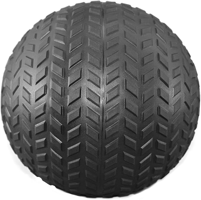 POWERT Slam Ball Weighted Ball Core Muscle Cardio Workout |Easy to Grip Tread & Heavy Duty Durable Rubber Shell