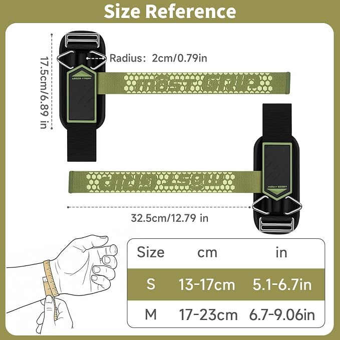 Drip Glue Non-Slip Wrist Straps for Weightlifting, 2-in-1 Lifting Straps with D Rings for Cable Machine Workout, 10mm Neoprene Padded Wrist Wraps for Weight Lifting Deadlift