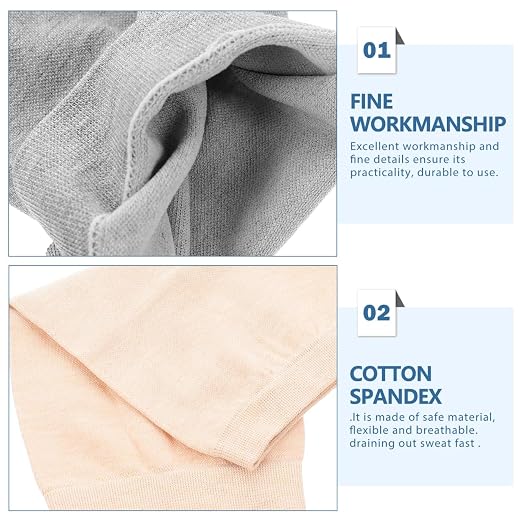 LALAFINA 3 Pairs Elbow Compression Sleeve Scar Covering Incrediwear Elbow Sleeves Comfortable Protective Covers Breathable Guards for Men, Women, 8.85x4.13In