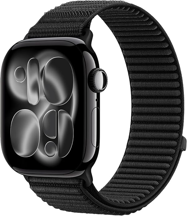 Nylon Loop Sport Band Compatible with Apple Watch Ultra 3 2 Band 49mm 46mm 45mm 44mm 42mm 41mm 40mm 38mm Women Men, Stretchy Strap Elastic Fabric Wristband for iWatch Series 11 10 SE 9 8 7 6 5 4 3 2 1