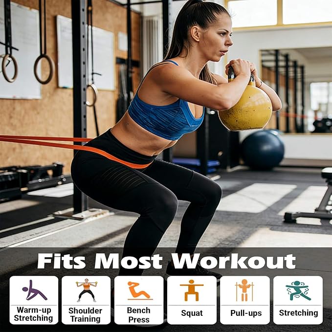 Resistance Bands, Pull Up Resistance Bands, Men's and Women's Fitness Training Bands, Suitable for Stretching, Training, and Physical Therapy
