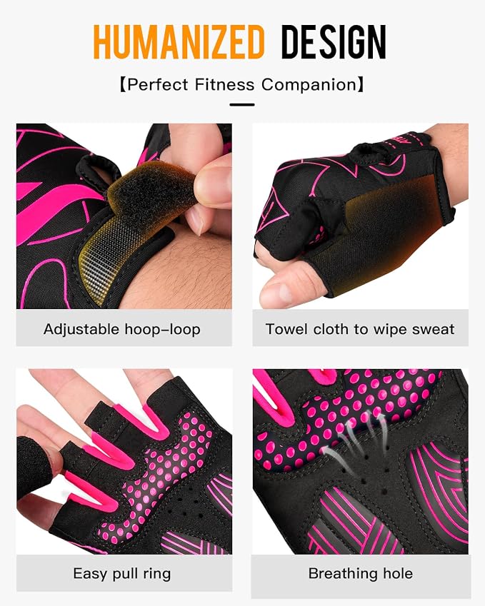 ATERCEL Cycling Gloves, Bike Gloves for Men Women, Bicycle Glove for Cycling, Workout, Gym, Training, Weight Lifting Outdoor, Mountain Bike, and Riding