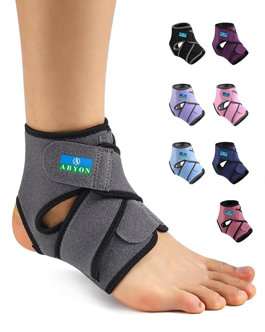 Ankle Brace for Men & Women,Breathable Neoprene Ankle Support with Adjustable Figure-8 Straps for Customizable Support , Ankle Wrap Compression Sleeve for Plantar Fasciitis Relief, Arthritis, Tendonitis, Ankle Sprain