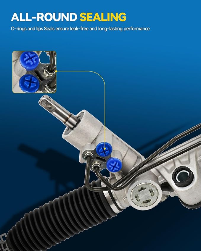PHILTOP Power Steering Rack and Pinion Compatible with Jeep Liberty 2002 2003 2004 2005 All Models, Hydraulic Rack and Pinion Replace 22-362