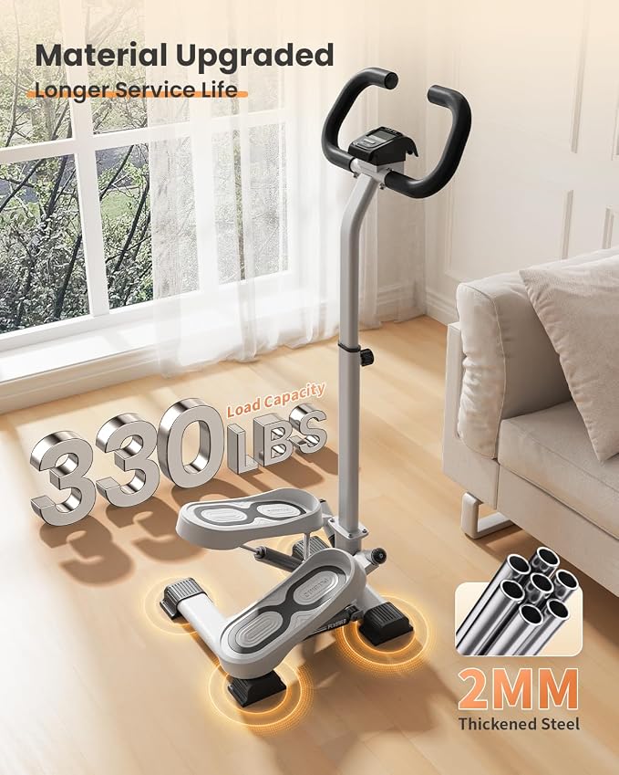 FLYBIRD Home Gym Stair Stepper – Compact Cardio & Lower‑Body Workout Machine, Supports Up to 350 LBS, Targets Legs, Hips & Glutes, Ideal Fitness Gear for Both Men and Women