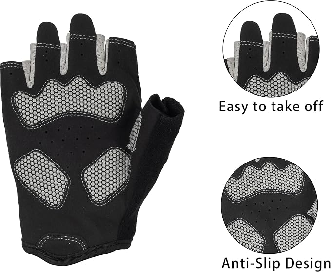 XuoAz Workout Gloves for Women Men, Breathable Fingerness Gym Glove, Lightweight Exercise Weight Lifting Gloves