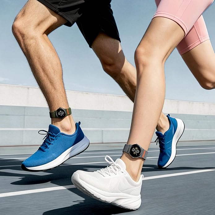 Sport Ankle/Arm Band Compatibel with Google Pixel Watch 1/2/3 4 (41mm) Google Pixel Watch 4 3 （45mm）,Elastic Nylon Arm Bands for Google Watch Men/Women
