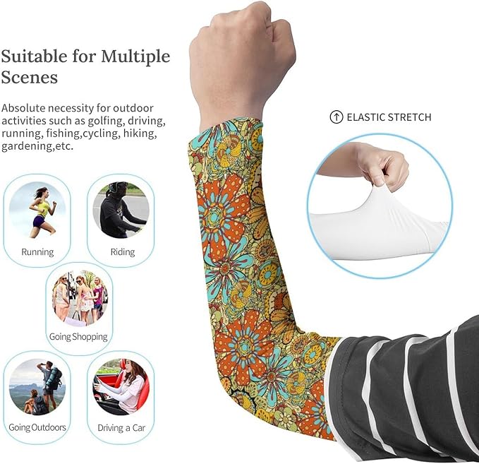 Marble Sports Compression Arm Sleeves for Men & Women - Youth Arm Sleeve Baseball Volleyball Sleeves & Basketball Sleeve