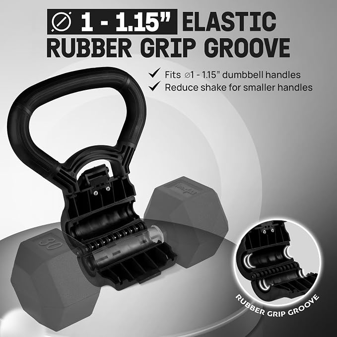 Yes4All Kettlebells Grip, Dumbbell Grip Handle, Convert Dumbbells into Kettlebell for Home Gym, Kettlebell for Weights Plate