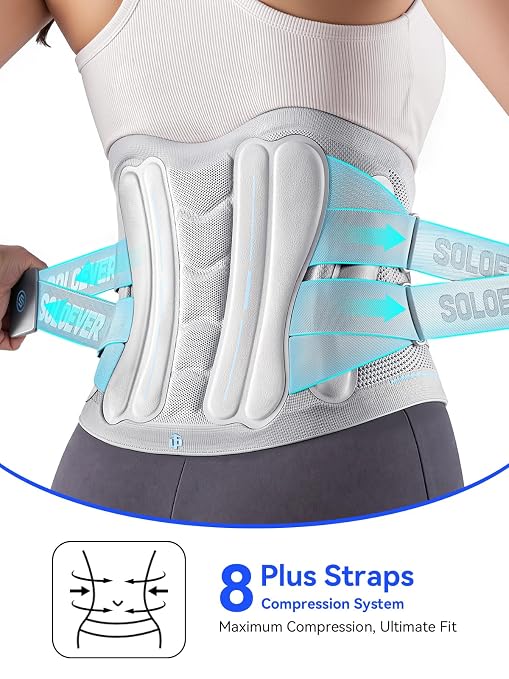 Back Brace for Men Lower Back Pain Relief, Back Support with Lumbar Pad | Ultra Breathable Lumbar Support Belt with Adjustable Straps, Immediate Relief from Sciatica, Herniated Disc, Scoliosis