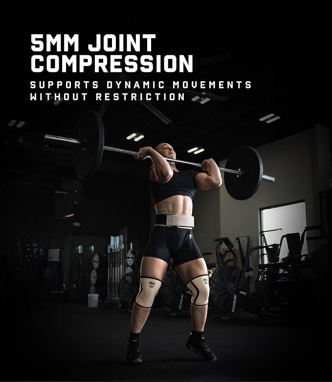 Gymreapers 5MM Knee Sleeves for Weightlifting, Squats, Powerlifting, and Functional Training – Compression Knee Support for Men & Women – Joint Protection & Recovery – Pair