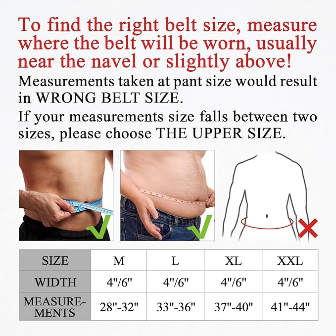 7mm Leather Weightlifting Belt, 4”& 6”Width, Double Prong Power Belt for Gym Bodybuilding, weightlifting, powerlifting, squats and deadlifts