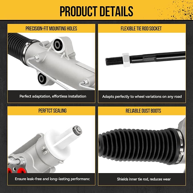 KAC Hydraulic Power Steering Rack and Pinion Assembly Compatible with Sprinter 2500 3500 2018-2019 All Models & 2014-2017 2.1T & 2007-2008 3.5L, Sprinter 1500 2019 Replace# 223044