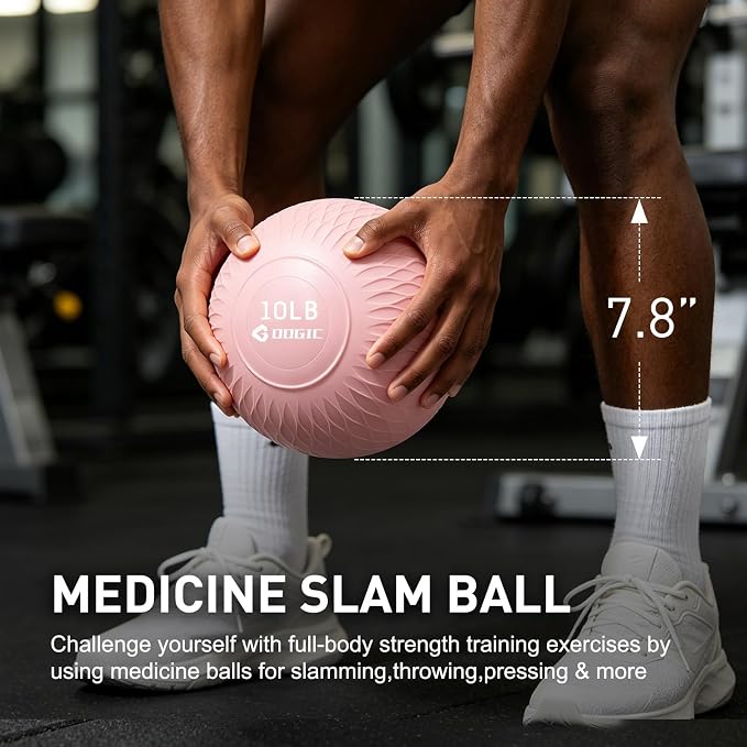 Slam Ball Medicine Ball Weighted Balls for Exercise and Workout, Strength, Cardio, Cross-Training and Core Workouts
