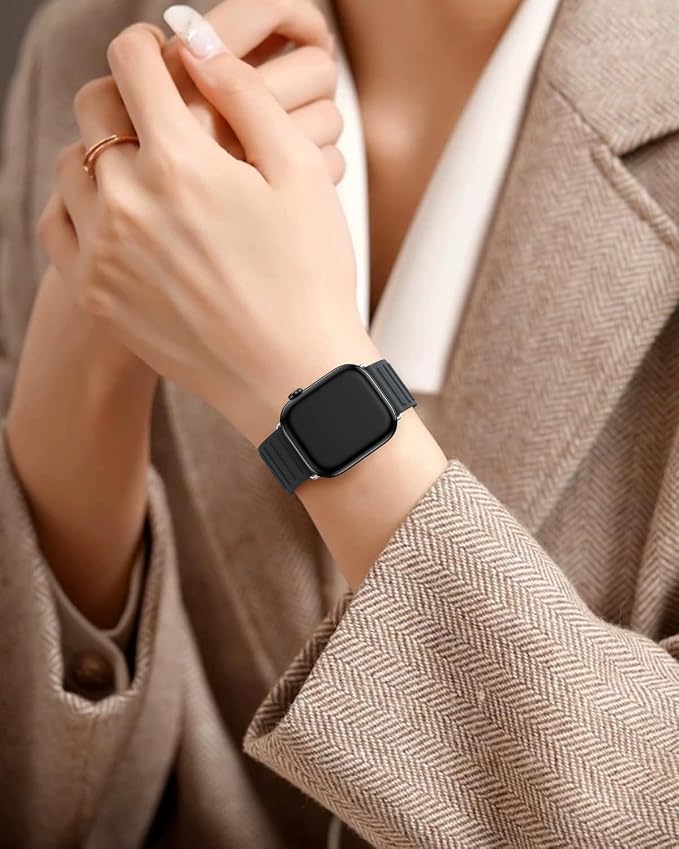 Magnetic Link Sport Band Compatible with Apple Watch Bands for Men Women | Patented Solo Loop Band 40mm 38mm 41mm 44mm 45mm 42mm 49mm, Sport Strap for iWatch Series 11 10 9 8 7 6 5 4 3 2 1 Ultra SE